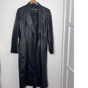 Rosleen Women’s Genuine Leather Full Length Coat Size Large